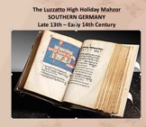 Luzzato Holiday Mahzur <BR/>English