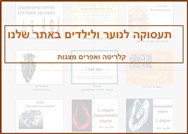 תעסוקה לנוער ולילדים - מצגת ראשונה